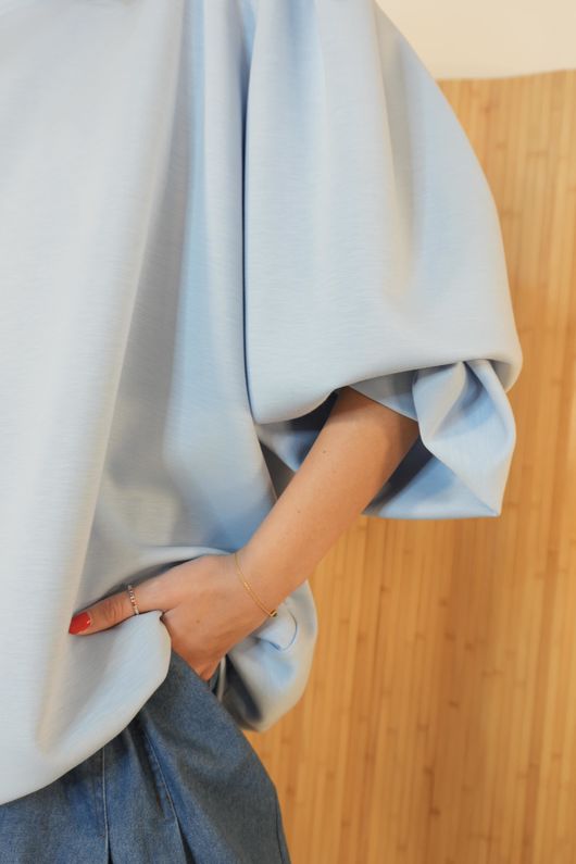 Nova Puff Sleeve Sweatshirt Iceberg  /10=